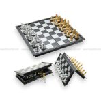 Magnetic Chess Board Set – Golden & Silver Chess Pieces - Image 3